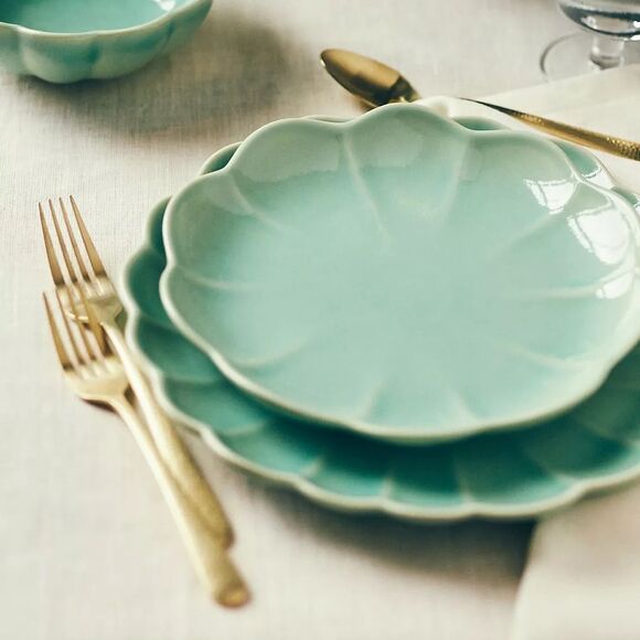 Anthropologie Other - NEW ❤️Stoneware Dessert Plates-Set of 4…Perfect for the Spring & Summer Tabl…